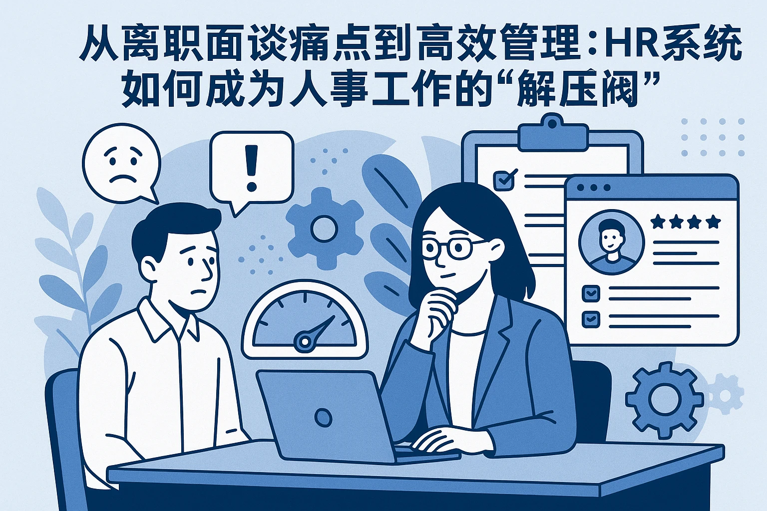 从离职面谈痛点到高效管理：HR系统如何成为人事工作的“解压阀”