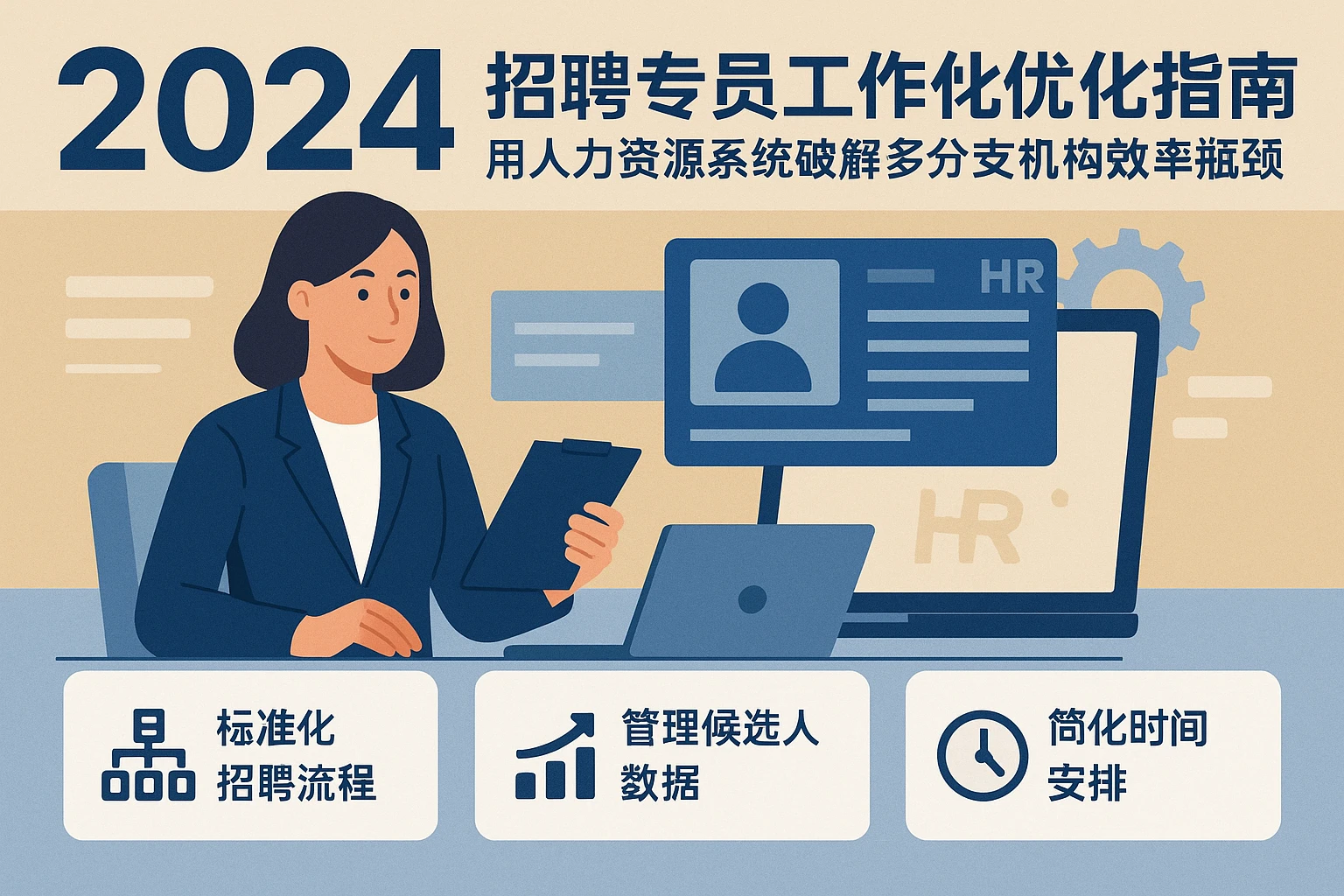 2024招聘专员工作计划优化指南：用人力资源系统破解多分支机构效率瓶颈