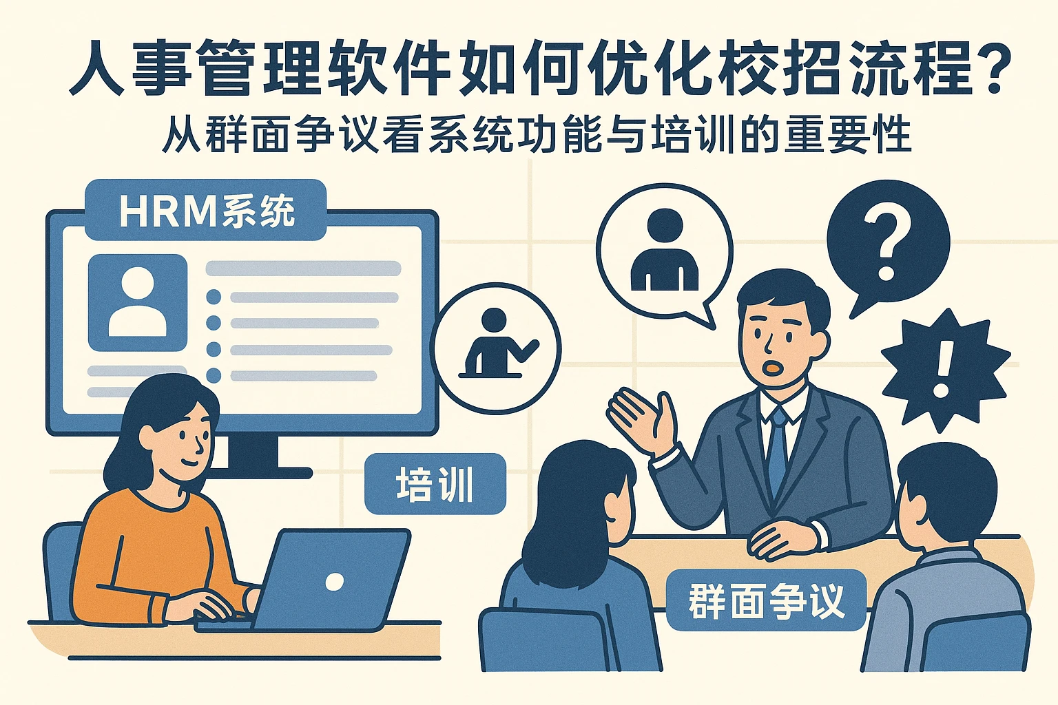 人事管理软件如何优化校招流程？从群面争议看系统功能与培训的重要性