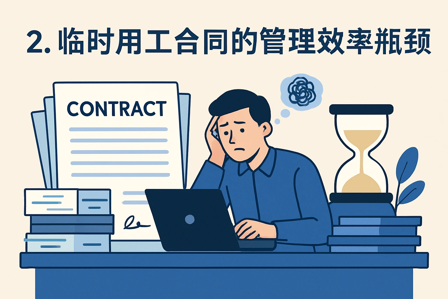 2. 临时用工合同的管理效率瓶颈