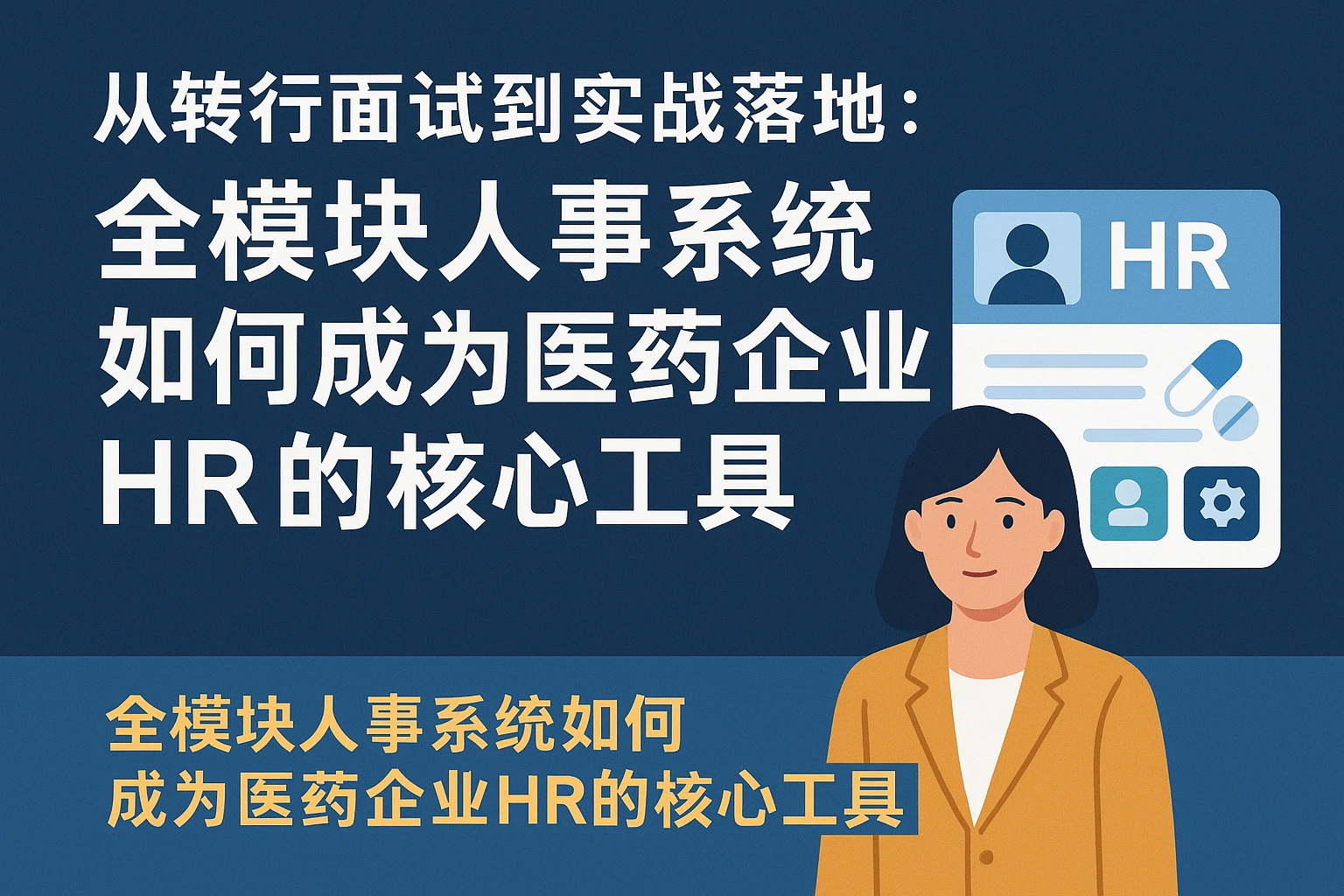 从转行面试到实战落地：全模块人事系统如何成为医药企业HR的核心工具
