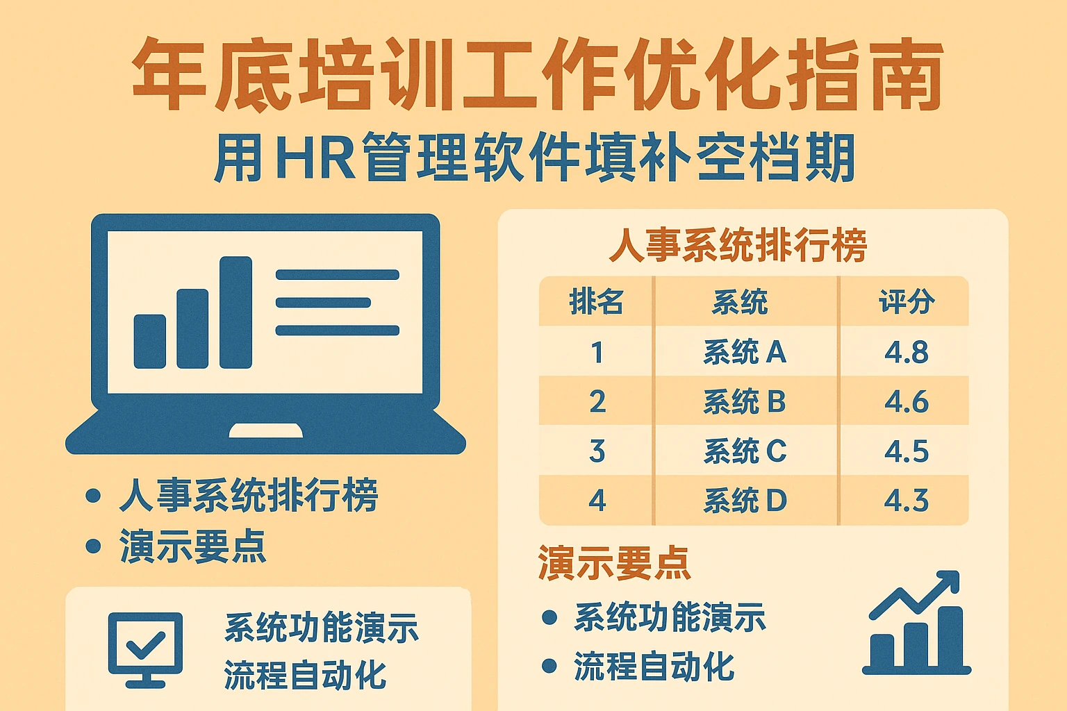 年底培训工作优化指南：用HR管理软件填补空档期，附人事系统排行榜及演示要点