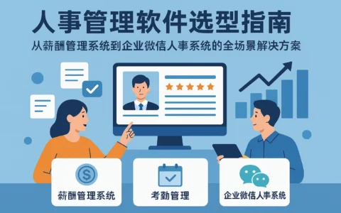 人事管理软件选型指南：从薪酬管理系统到企业微信人事系统的全场景解决方案