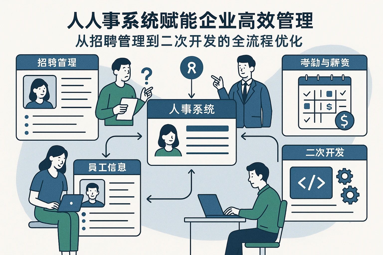 人事系统赋能企业高效管理：从招聘管理到二次开发的全流程优化