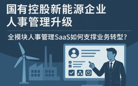 国有控股新能源企业人事管理升级：全模块人事管理SaaS如何支撑业务转型？
