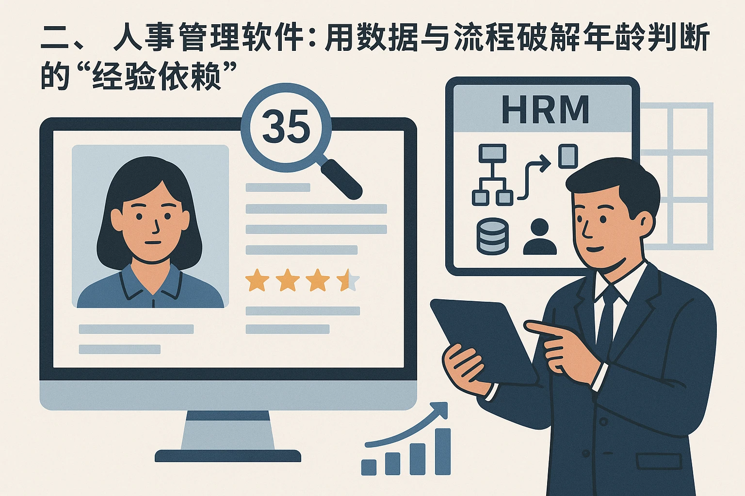二、人事管理软件：用数据与流程破解年龄判断的“经验依赖”