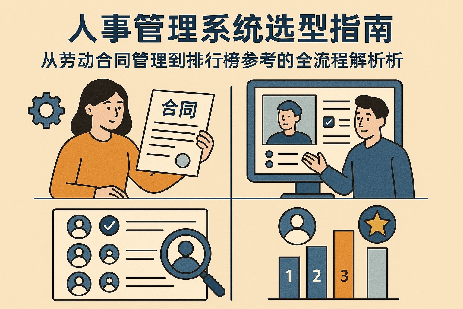 人事管理系统选型指南：从劳动合同管理到排行榜参考的全流程解析