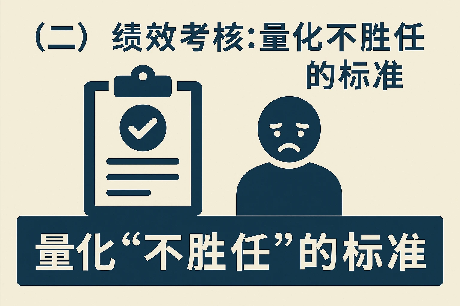 （二）绩效考核：量化“不胜任”的标准