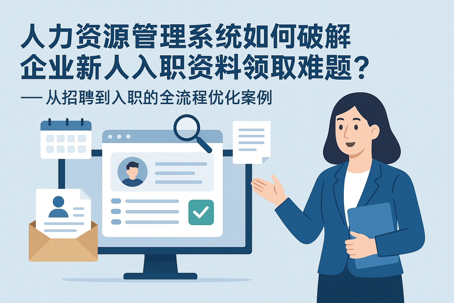 人力资源管理系统如何破解企业新人入职资料领取难题？——从招聘到入职的全流程优化案例