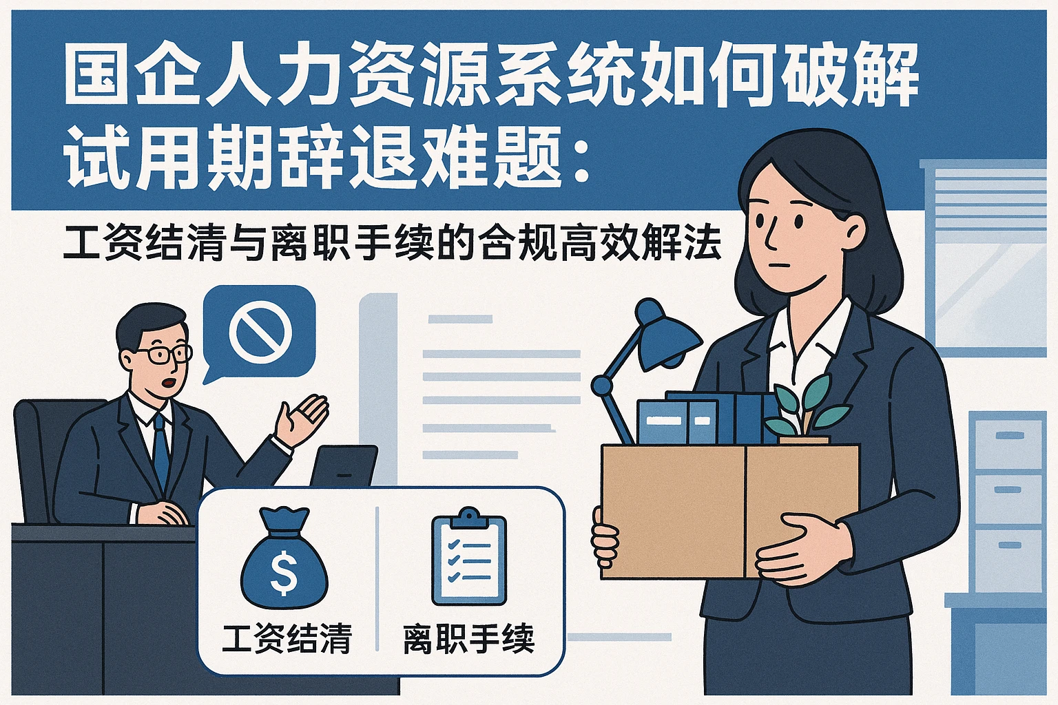国企人力资源系统如何破解试用期辞退难题：工资结清与离职手续的合规高效解法