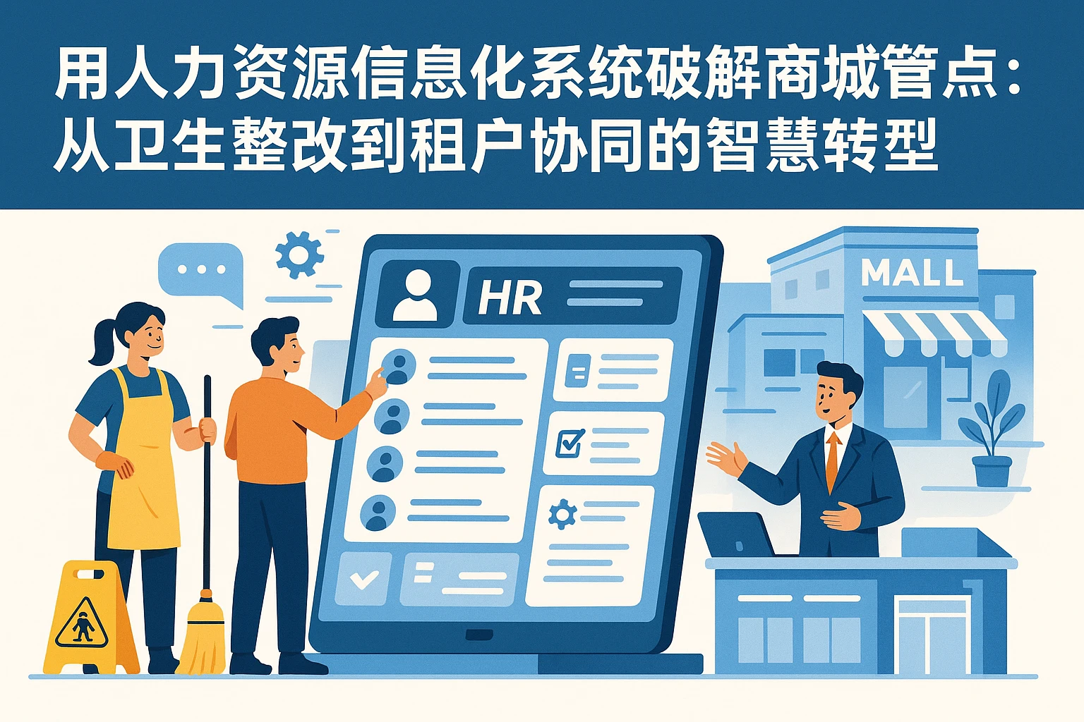 用人力资源信息化系统破解商城管理痛点：从卫生整改到租户协同的智慧转型