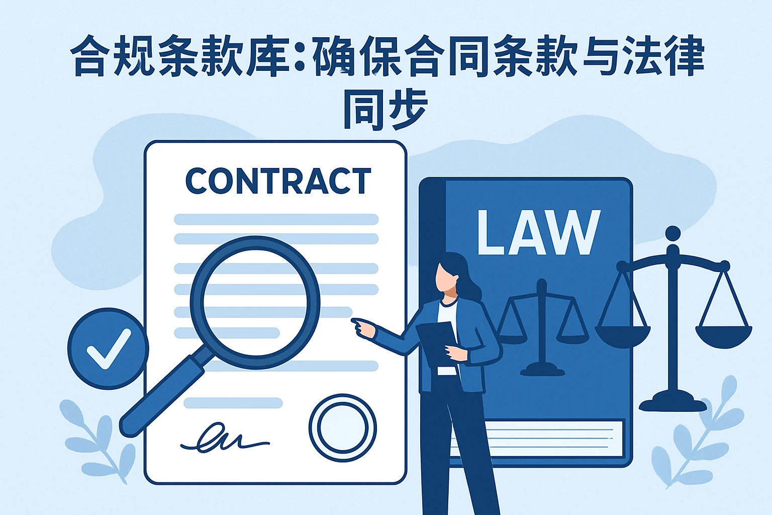 2. 合规条款库：确保合同条款与法律同步