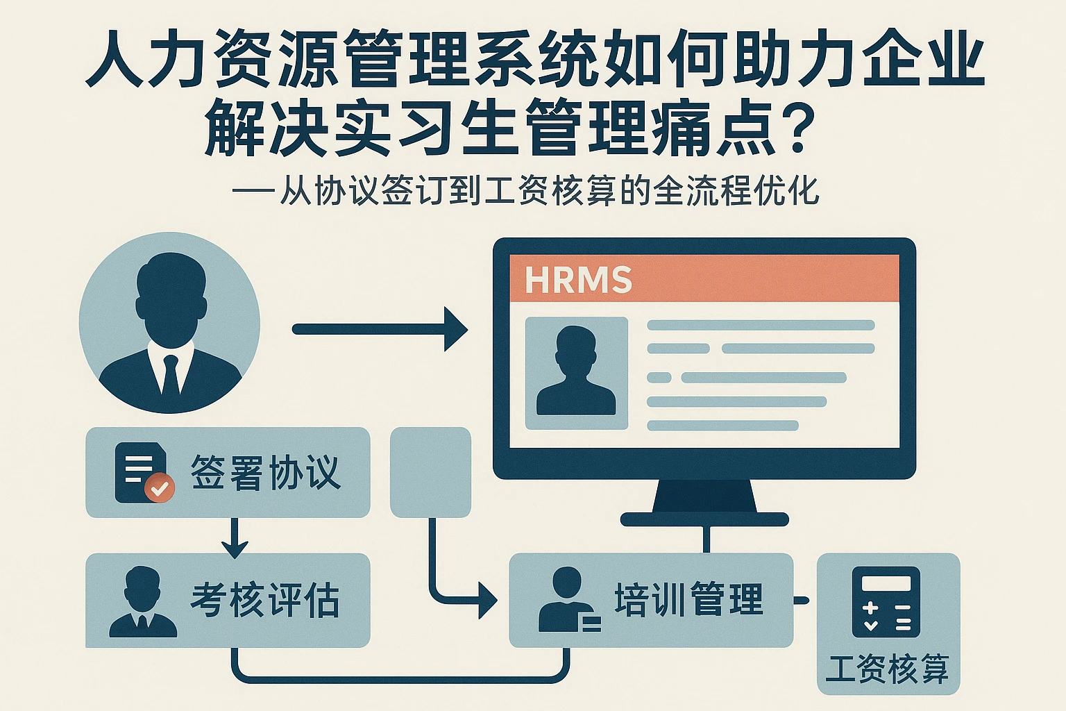 人力资源管理系统如何助力企业解决实习生管理痛点？——从协议签订到工资核算的全流程优化