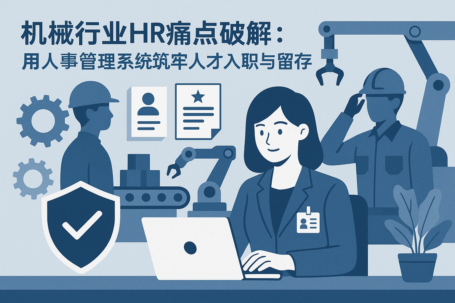 机械行业HR痛点破解：用人事管理系统筑牢人才入职与留存防线