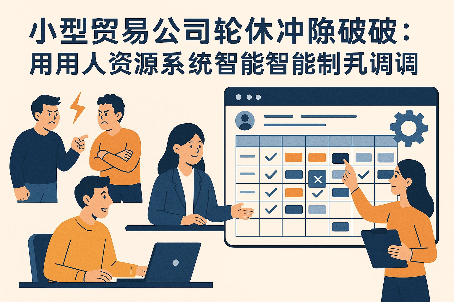 小型贸易公司轮休冲突破解：用人力资源系统实现智能排班与灵活调整