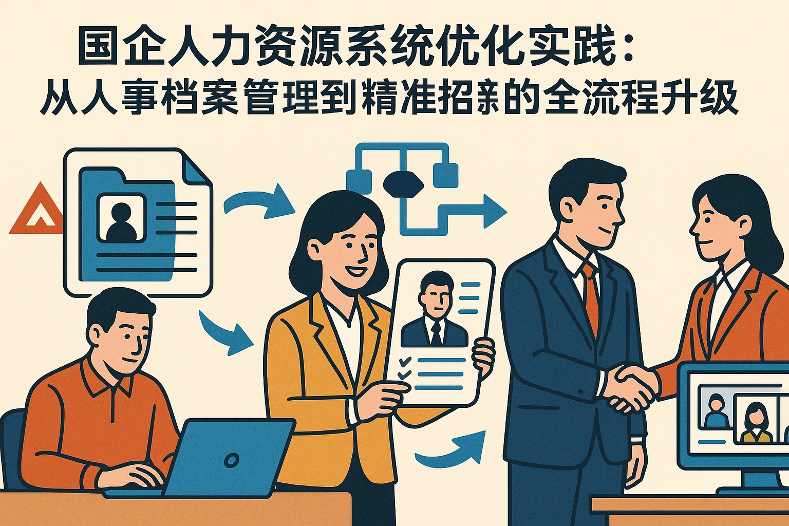 国企人力资源系统优化实践：从人事档案管理到精准招聘的全流程升级