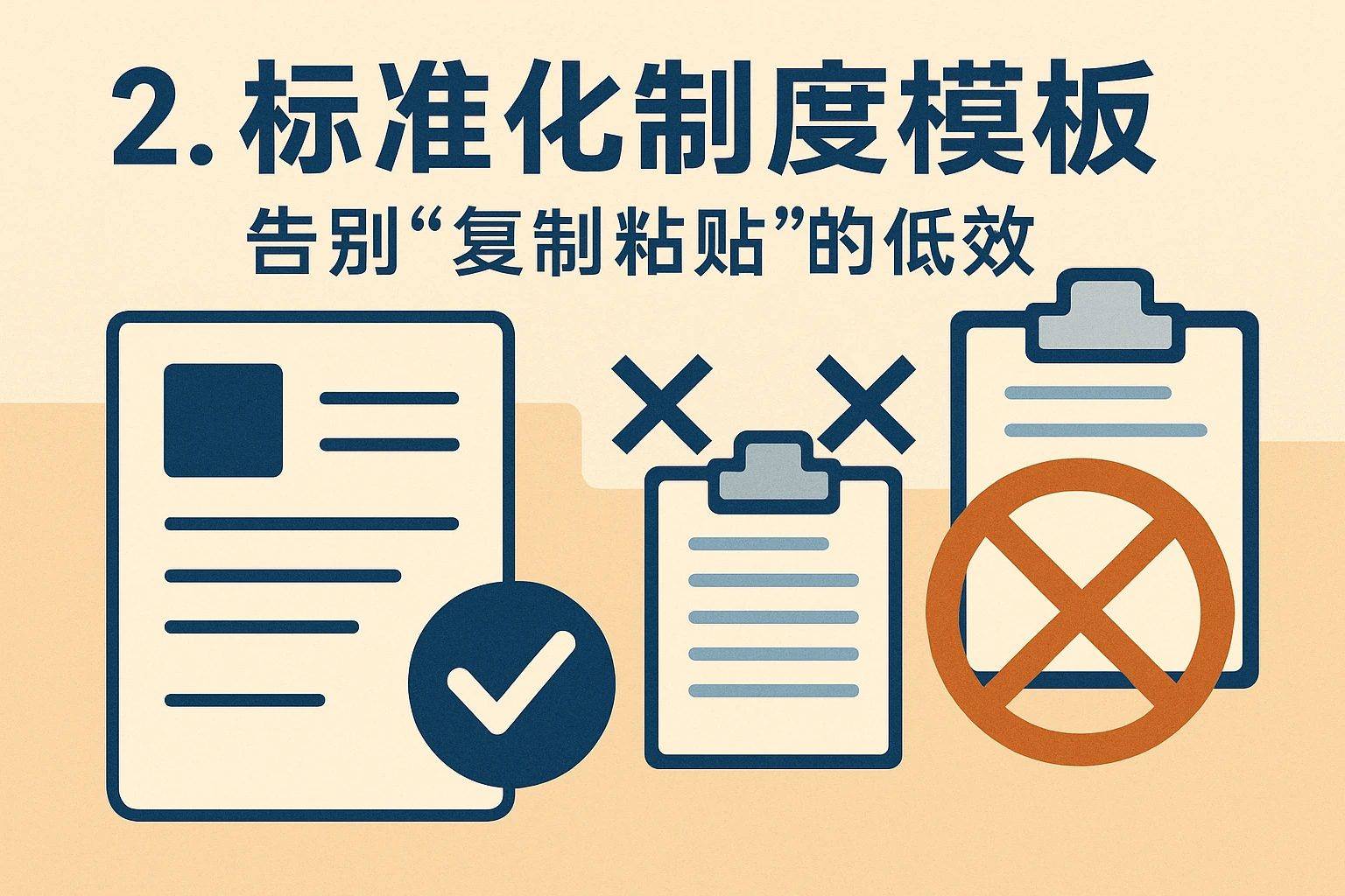 2. 标准化制度模板：告别“复制粘贴”的低效