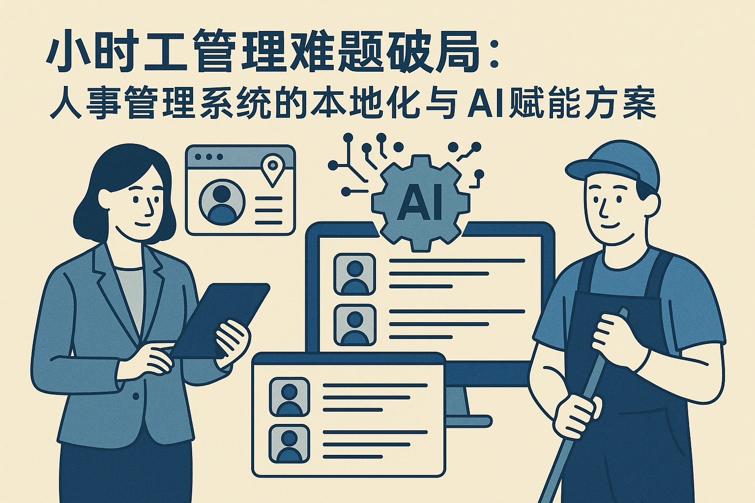 小时工管理难题破局：人事管理系统的本地化与AI赋能方案