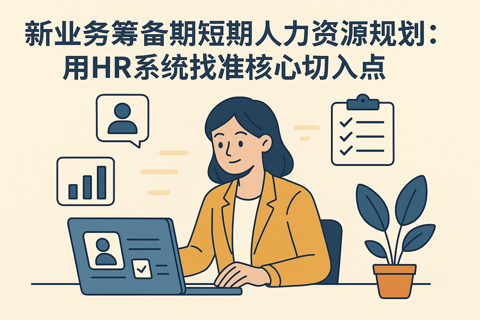 新业务筹备期短期人力资源规划：用HR系统找准核心切入点