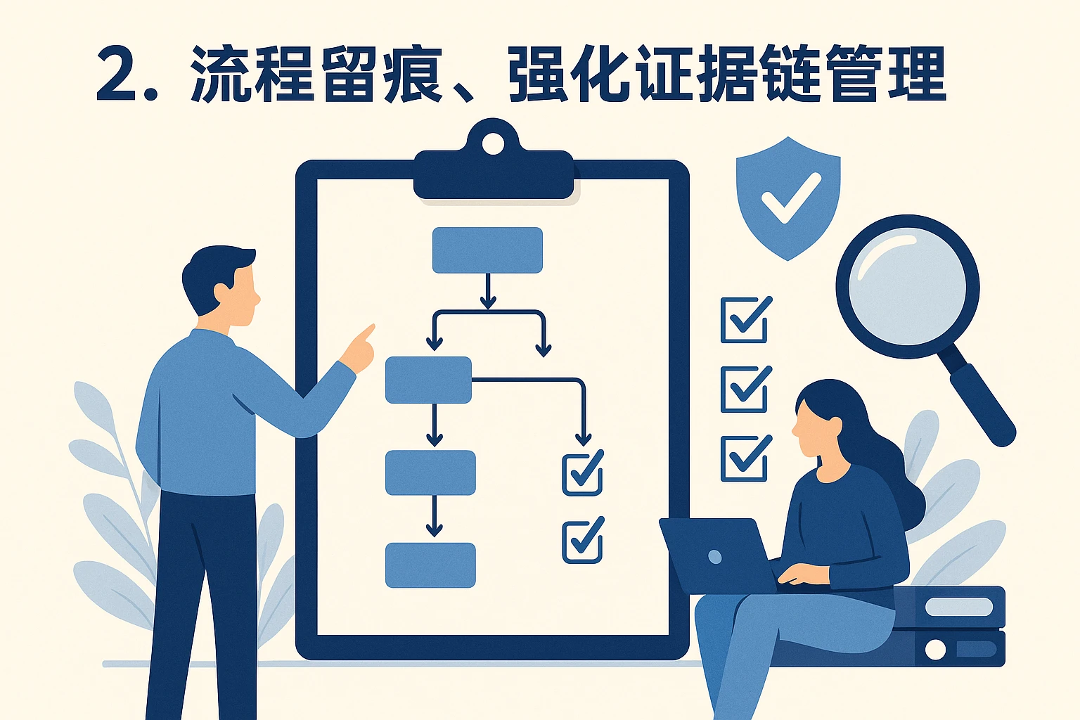2. 流程留痕，强化证据链管理