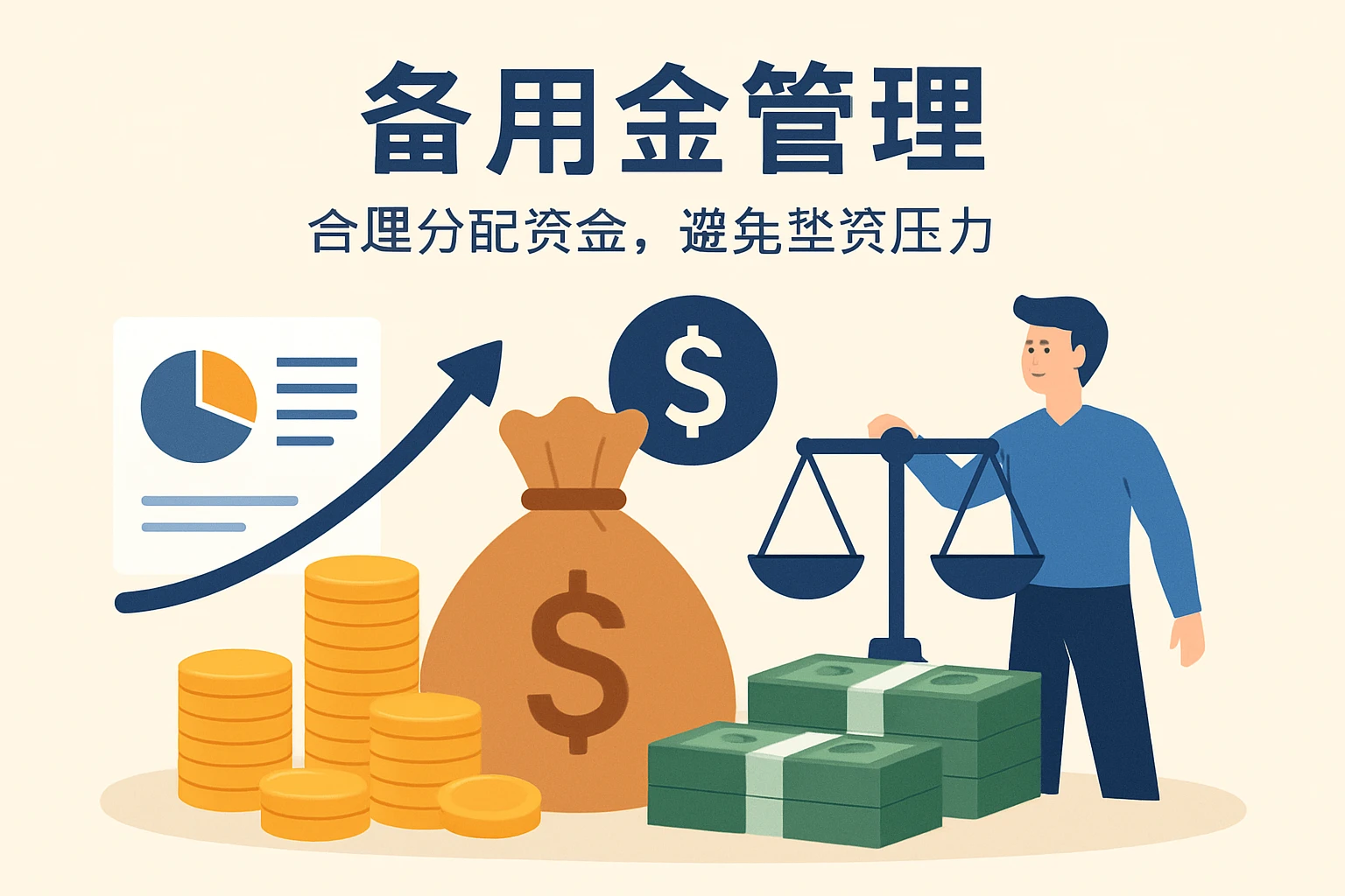 2. 备用金管理：合理分配资金，避免垫资压力