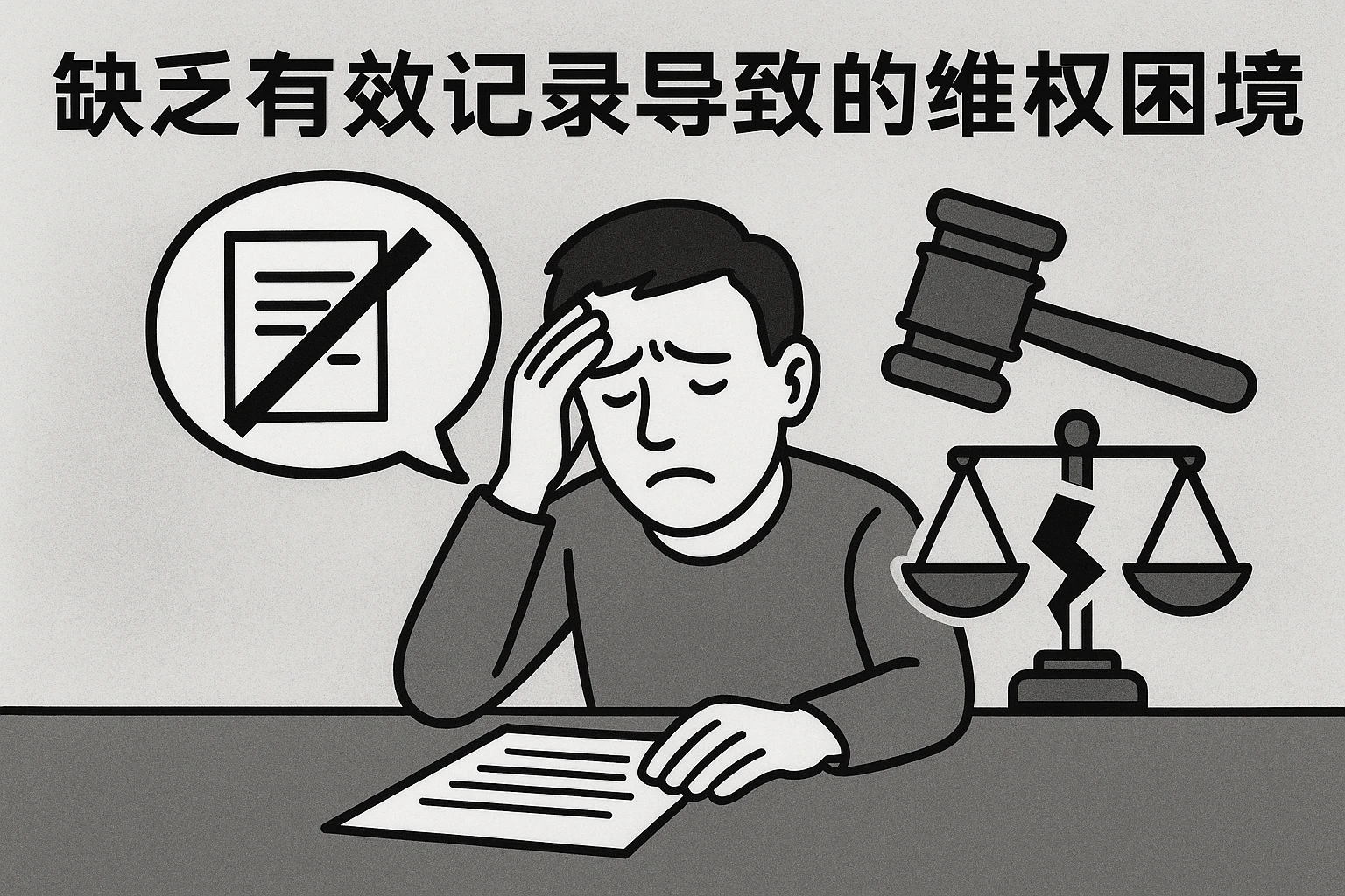 2. 缺乏有效记录导致的维权困境