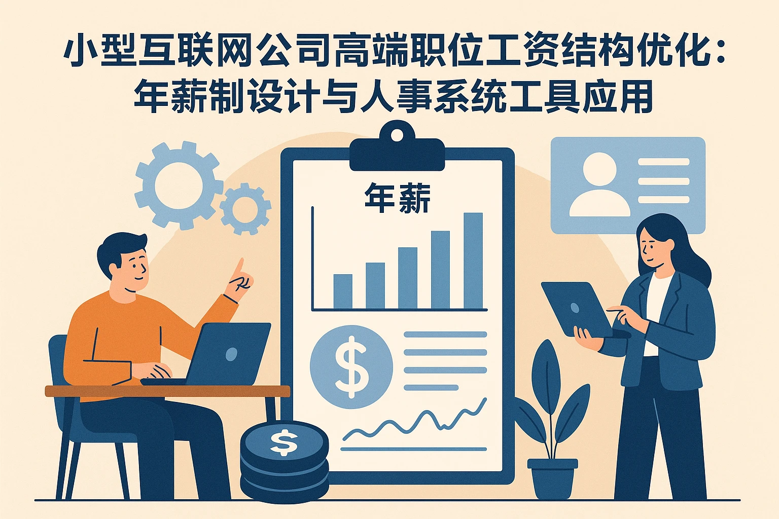 小型互联网公司高端职位工资结构优化：年薪制设计与人事系统工具应用