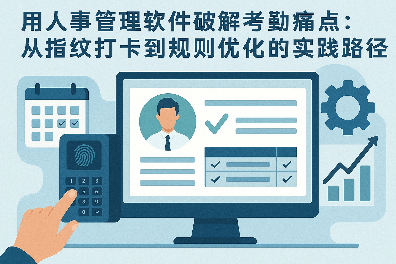 用人事管理软件破解考勤痛点：从指纹打卡到规则优化的实践路径