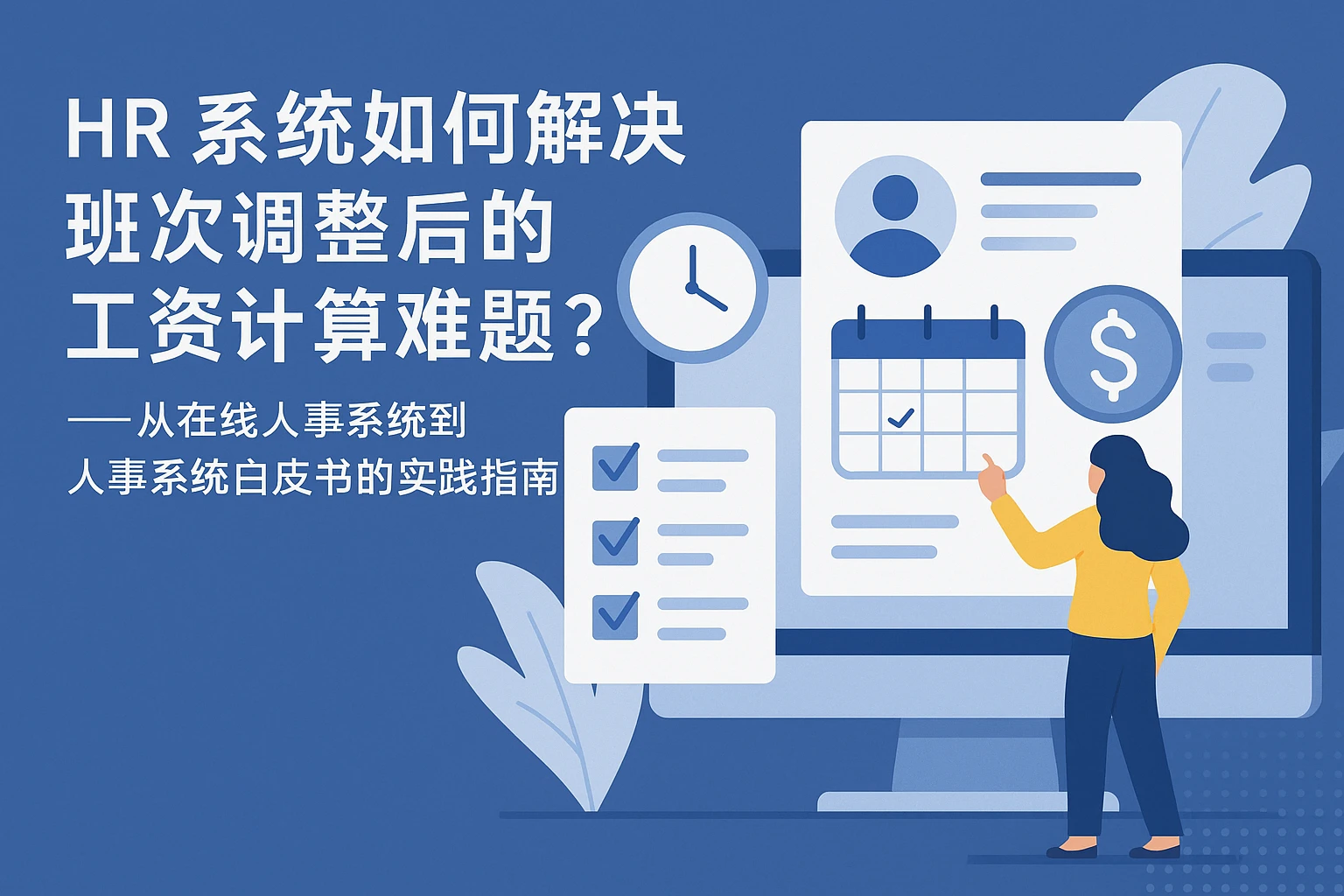 HR系统如何解决班次调整后的工资计算难题？——从在线人事系统到人事系统白皮书的实践指南