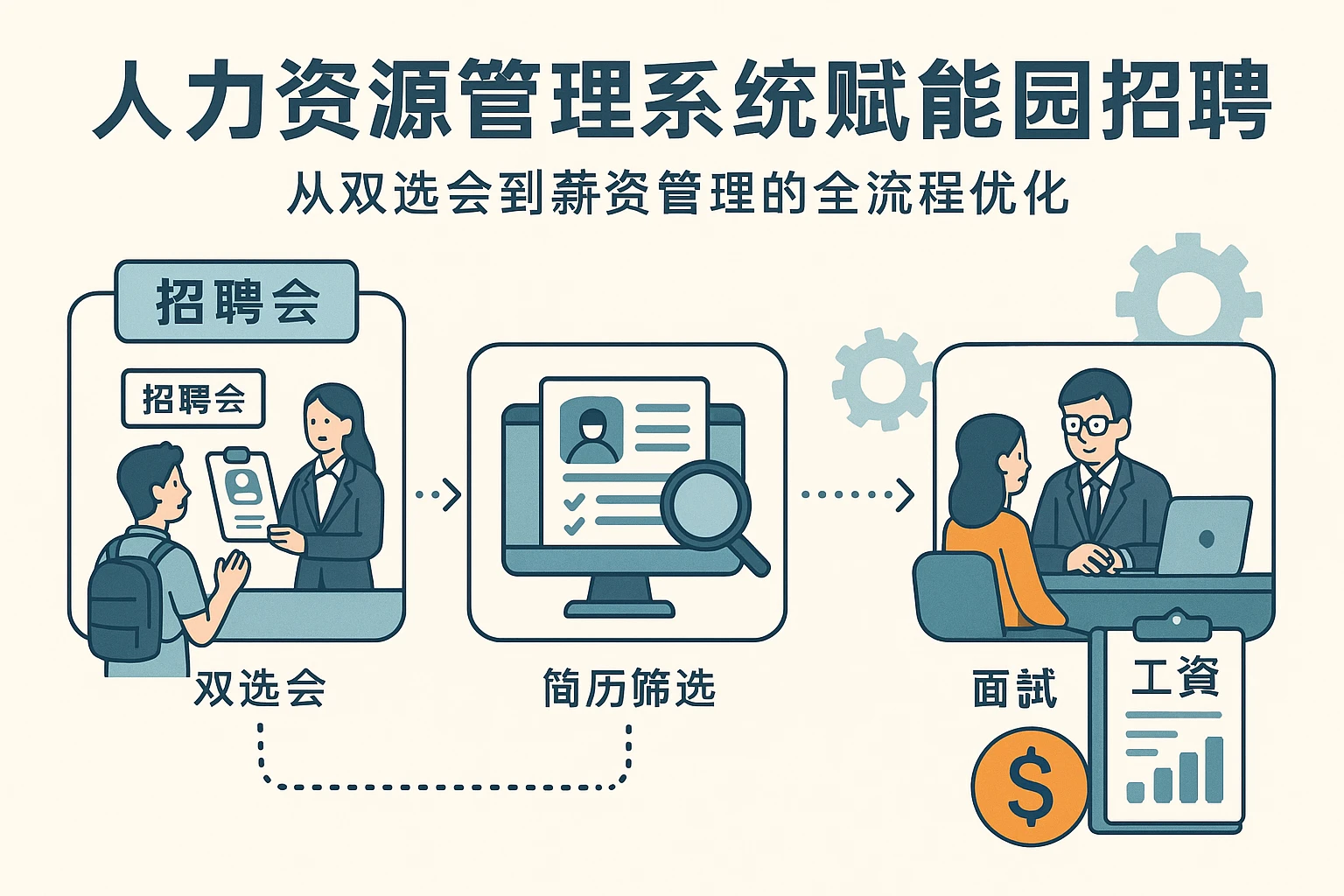 人力资源管理系统赋能校园招聘：从双选会到薪资管理的全流程优化
