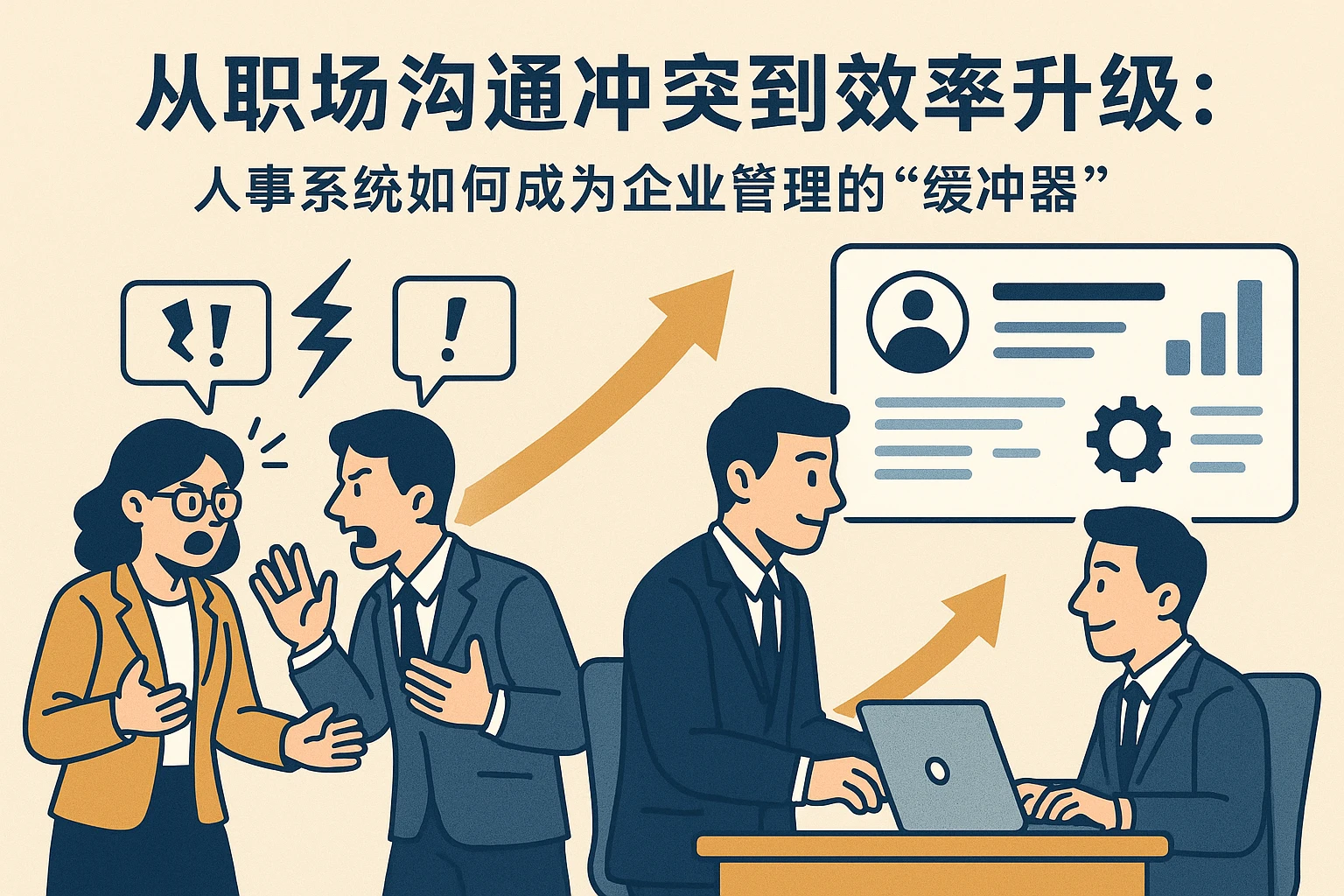 从职场沟通冲突到效率升级：人事系统如何成为企业管理的“缓冲器”