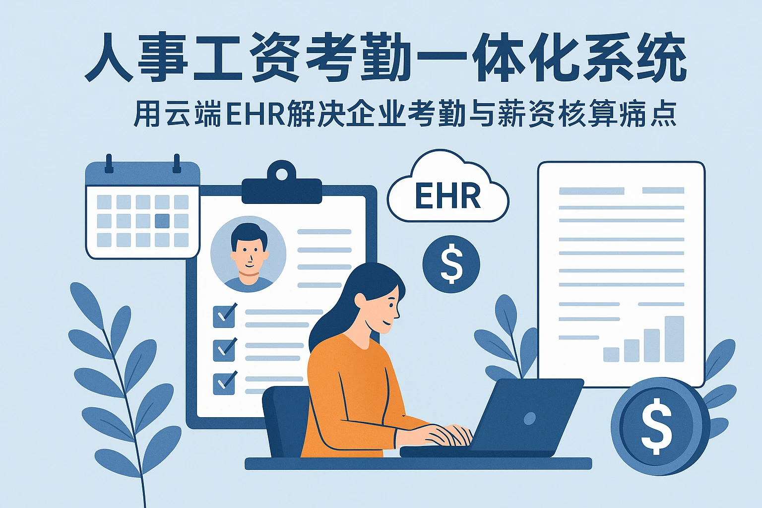 人事工资考勤一体化系统：用云端EHR解决企业考勤与薪资核算痛点