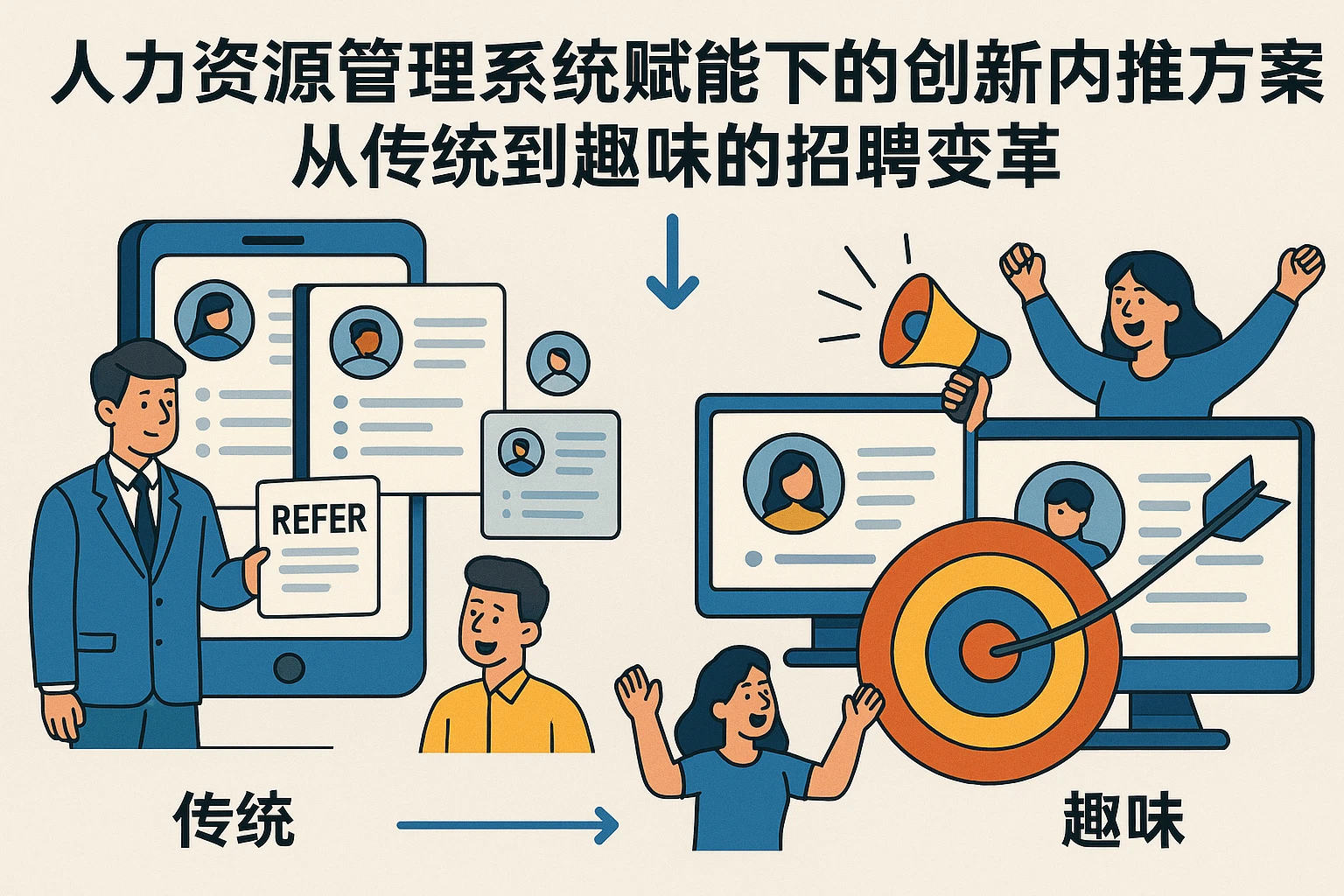 人力资源管理系统赋能下的创新内推方案：从传统到趣味的招聘变革