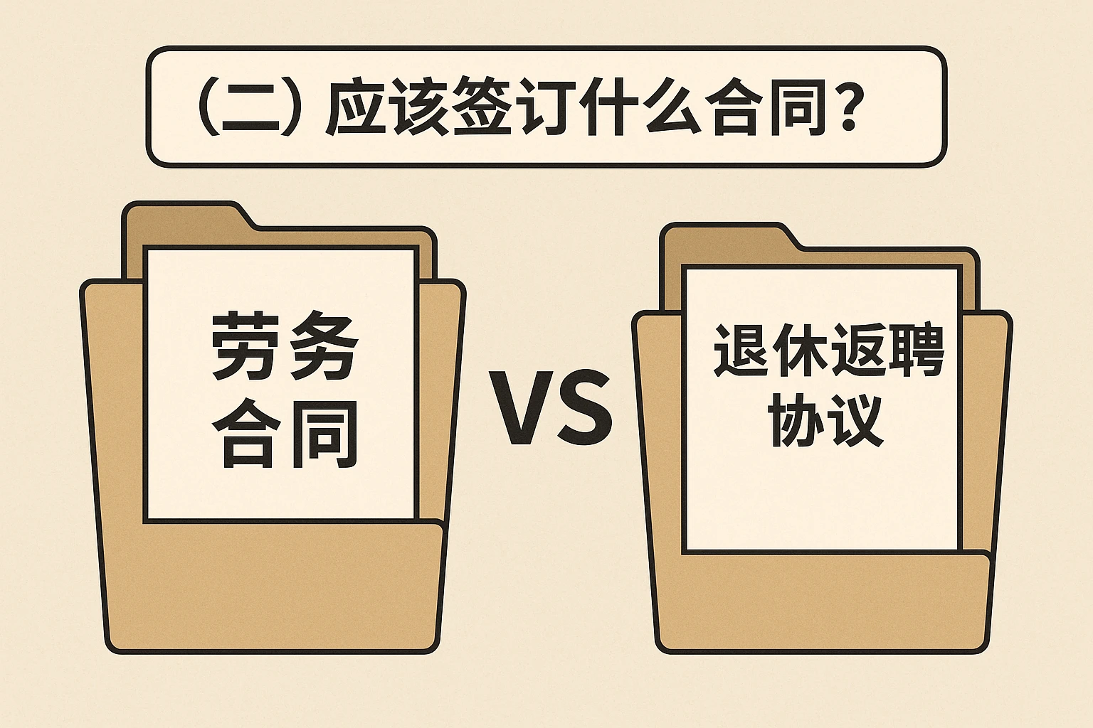 （二）应该签订什么合同？劳务合同vs退休返聘协议