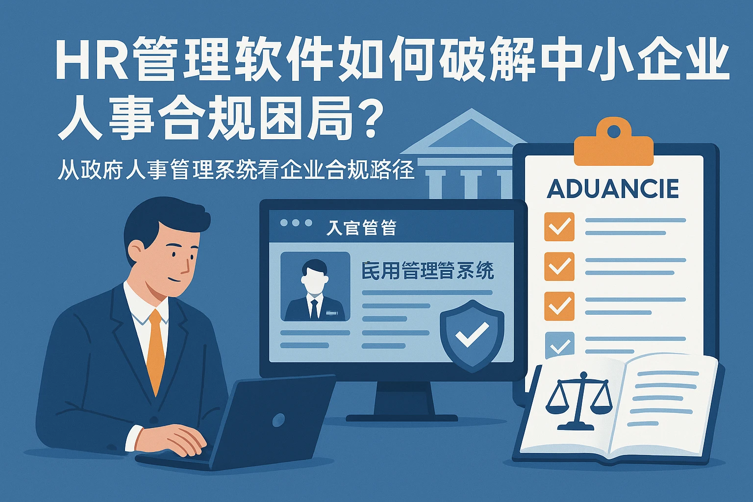HR管理软件如何破解中小企业人事合规困局？从政府人事管理系统看企业合规路径