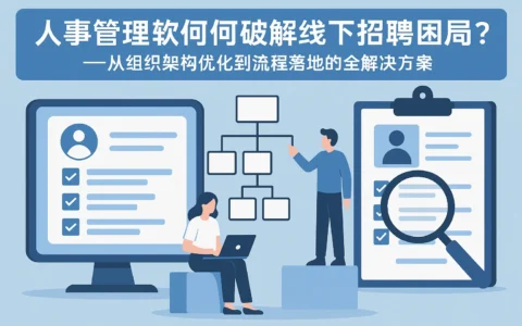 人事管理软件如何破解线下招聘困局？——从组织架构优化到流程落地的全解决方案