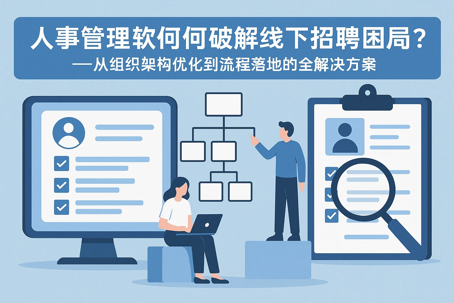 人事管理软件如何破解线下招聘困局？——从组织架构优化到流程落地的全解决方案