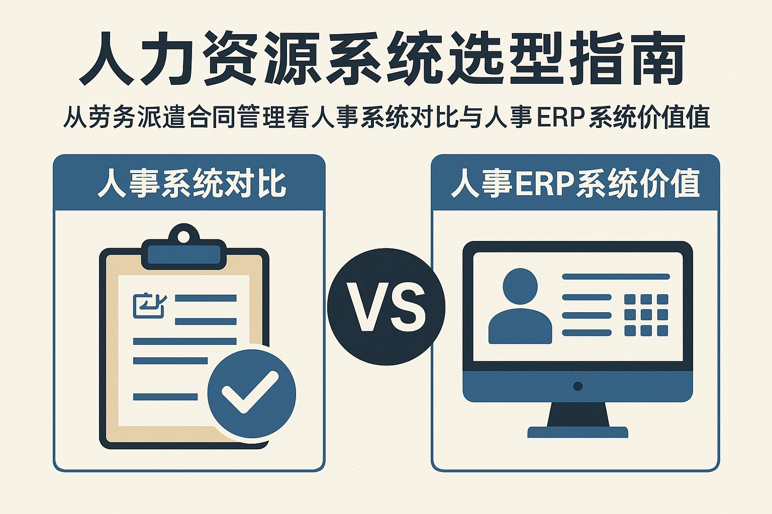 人力资源系统选型指南：从劳务派遣合同管理看人事系统对比与人事ERP系统价值