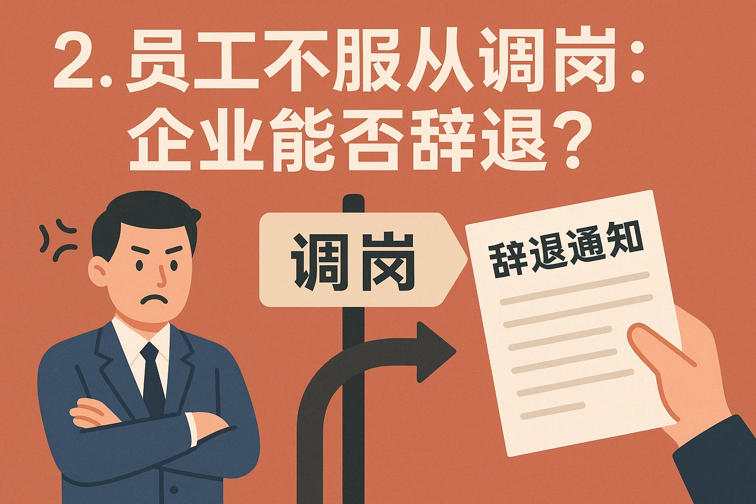 2. 员工不服从调岗：企业能否辞退？