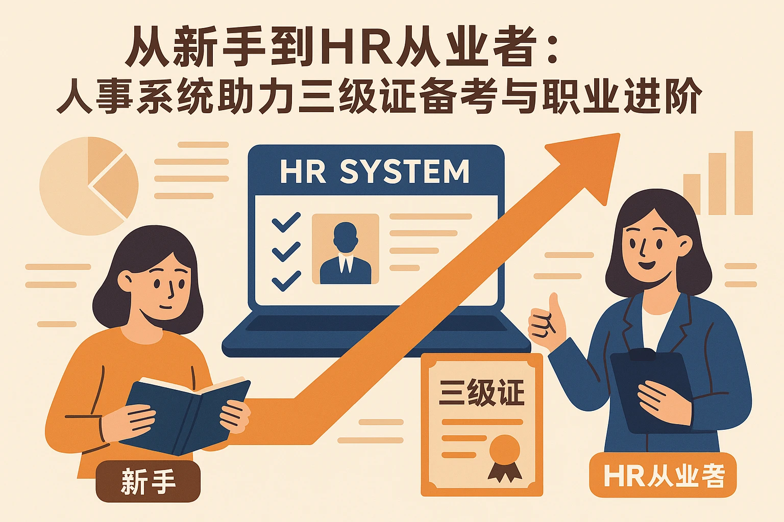 从新手到HR从业者：人事系统助力三级证备考与职业进阶