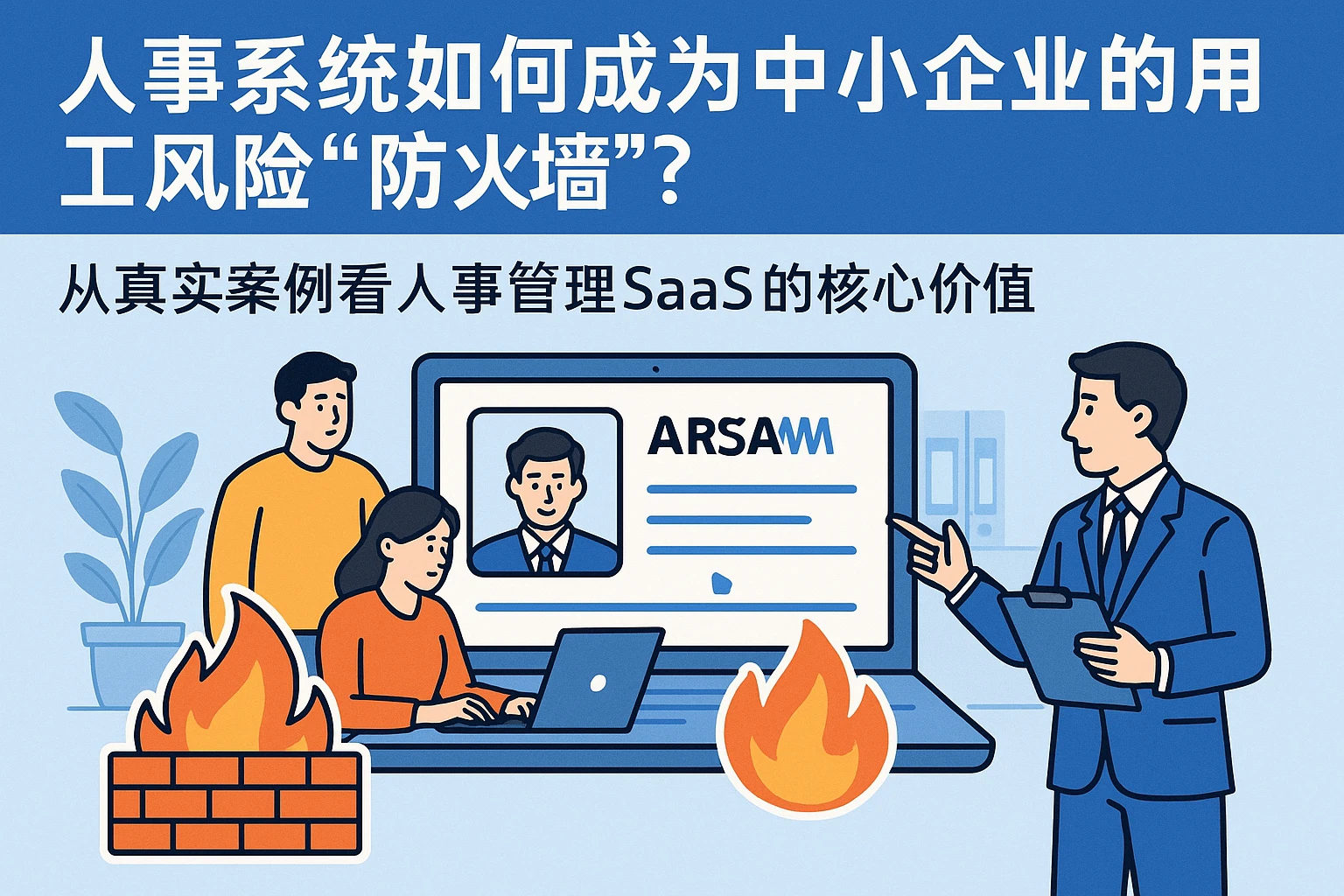人事系统如何成为中小企业的用工风险“防火墙”？从真实案例看人事管理SaaS的核心价值