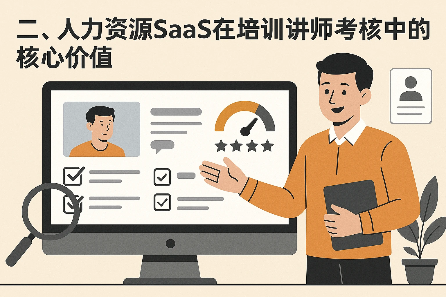 二、人力资源SaaS在培训讲师考核中的核心价值