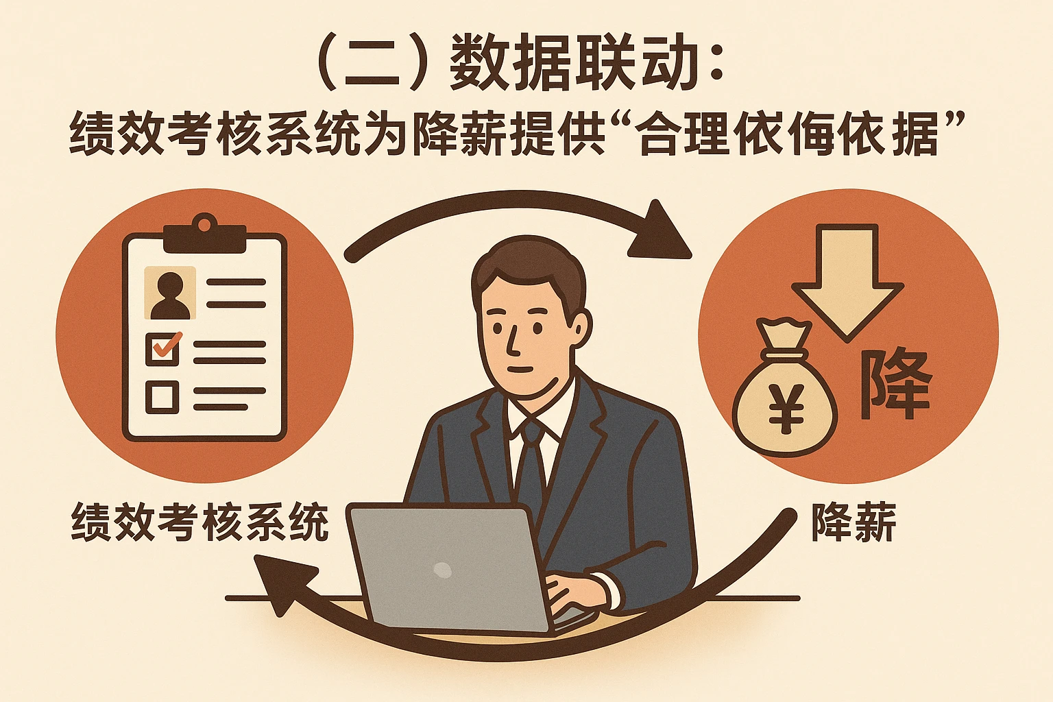 (二)数据联动:绩效考核系统为降薪提供“合理依据”