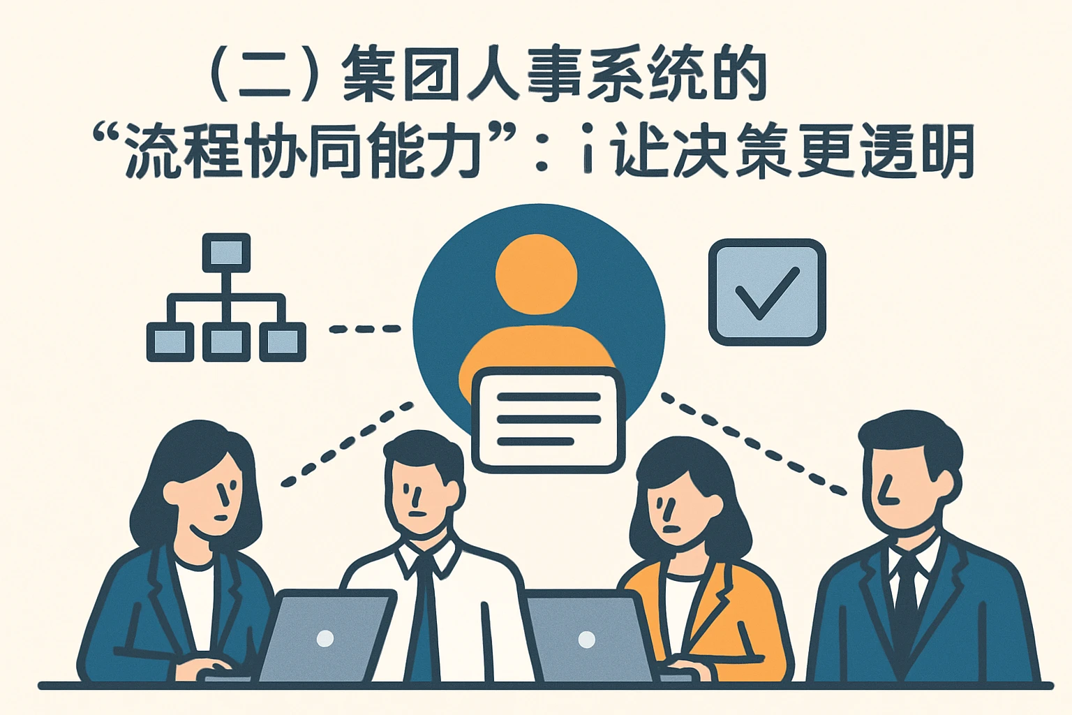 （二）集团人事系统的“流程协同能力”：让决策更透明