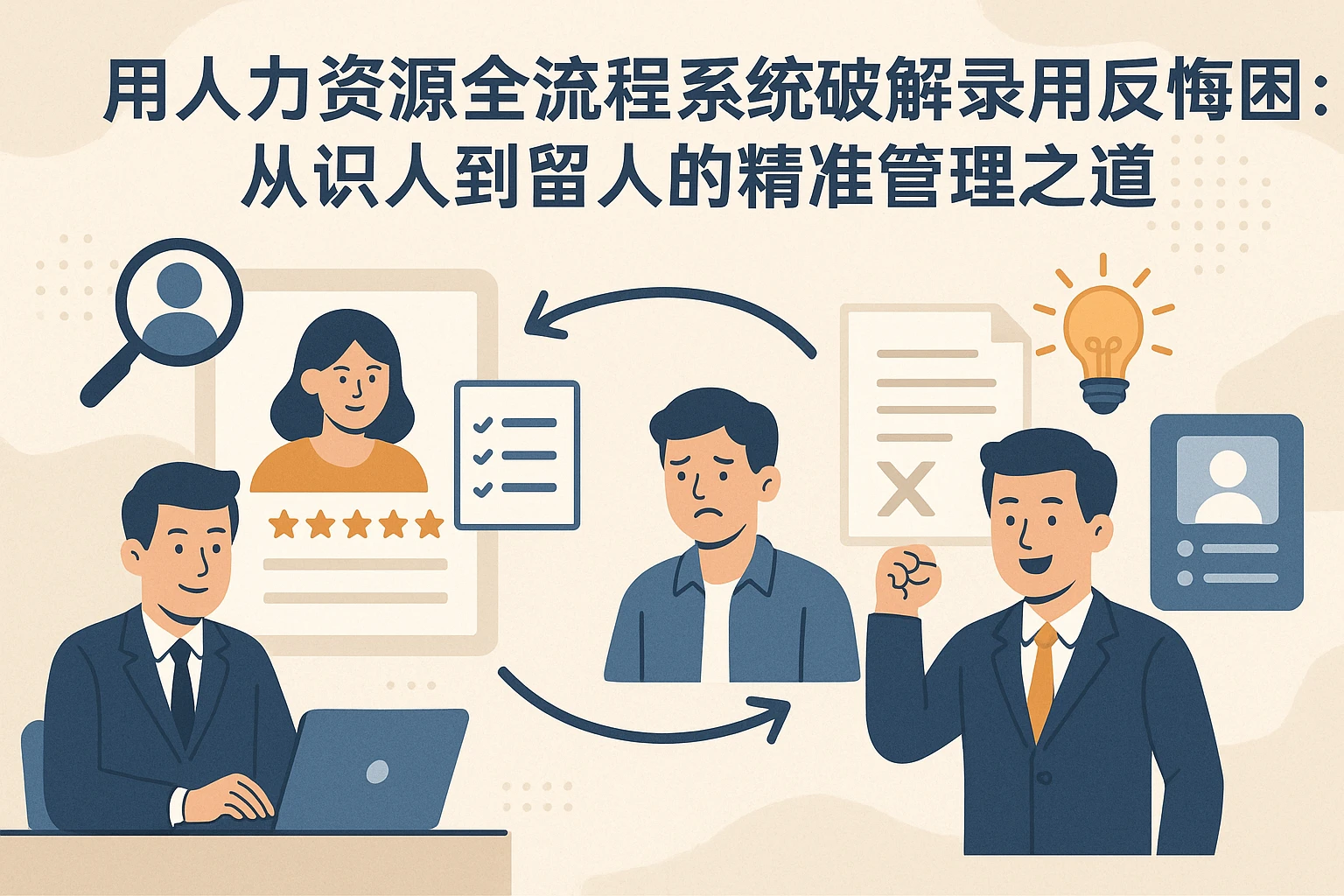 用人力资源全流程系统破解录用反悔困局：从识人到留人的精准管理之道