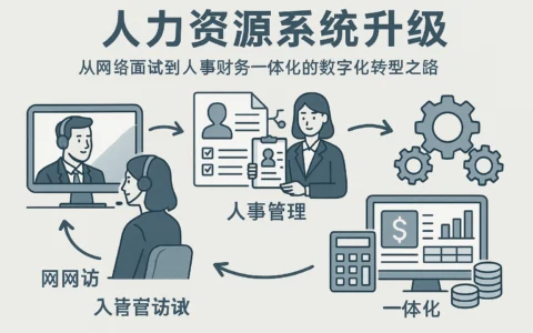 人力资源系统升级：从网络面试到人事财务一体化的数字化转型之路