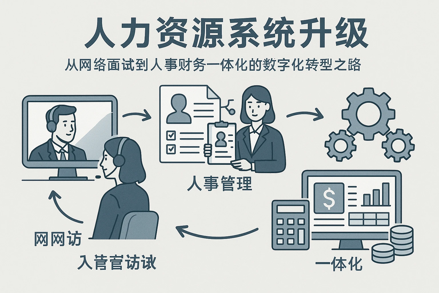 人力资源系统升级：从网络面试到人事财务一体化的数字化转型之路