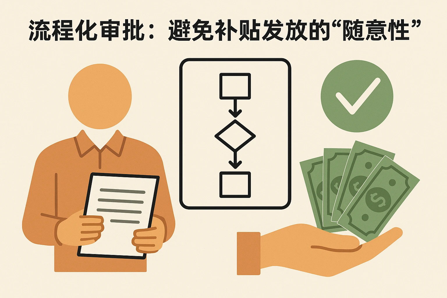 2. 流程化审批：避免补贴发放的“随意性”