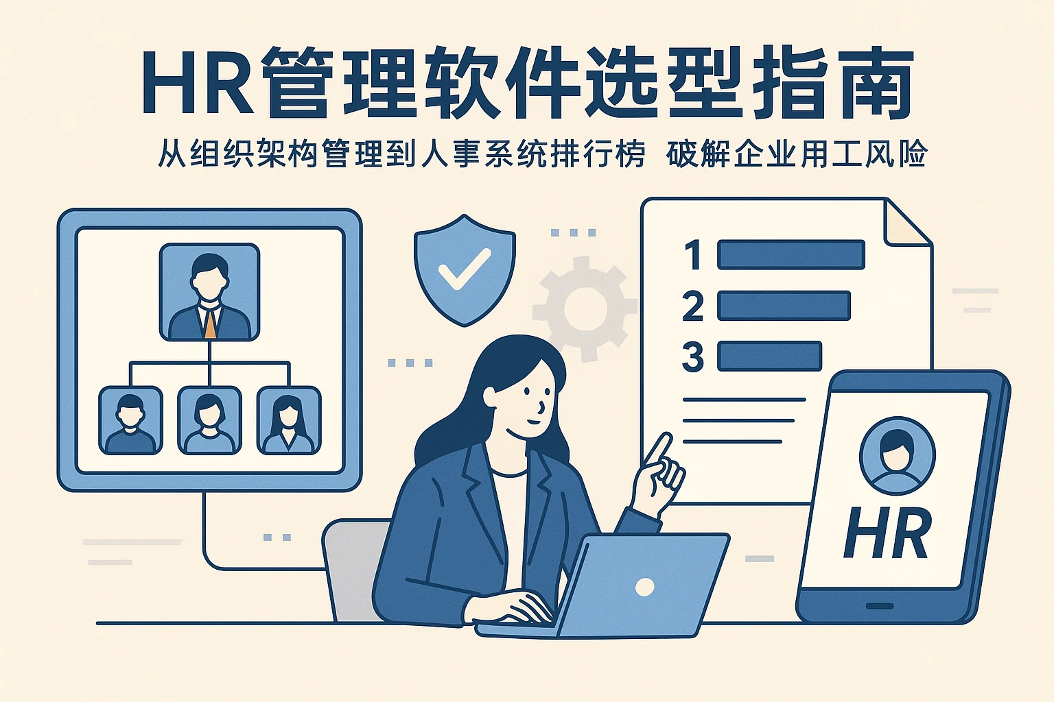 HR管理软件选型指南：从组织架构管理到人事系统排行榜，破解企业用工风险