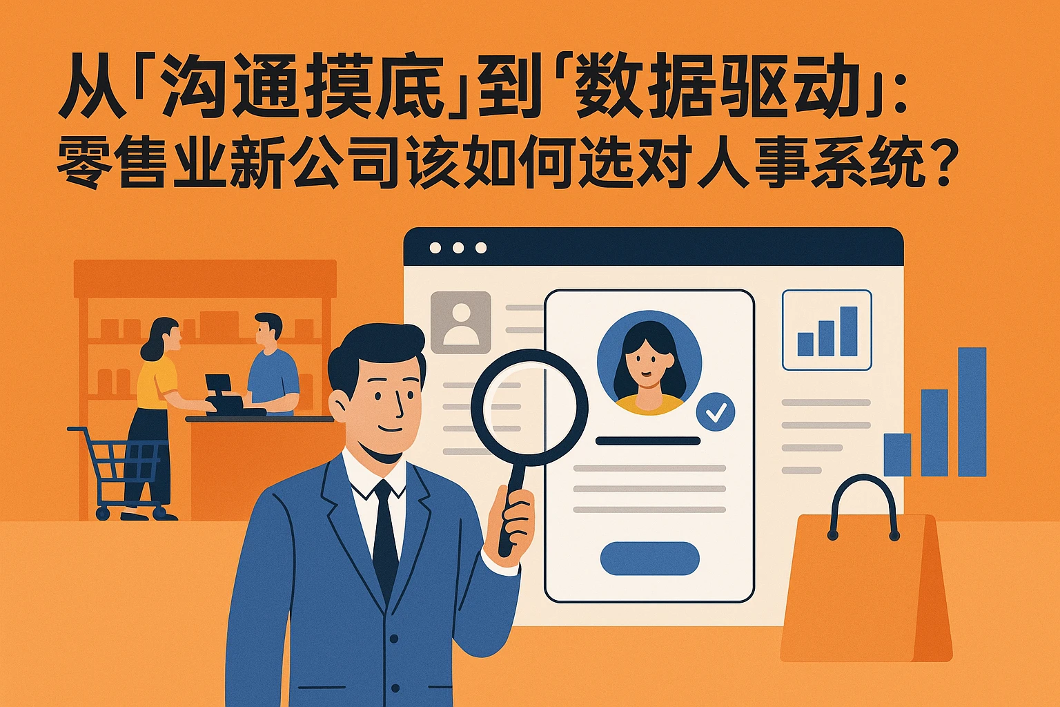 从“沟通摸底”到“数据驱动”：零售业新公司该如何选对人事系统？